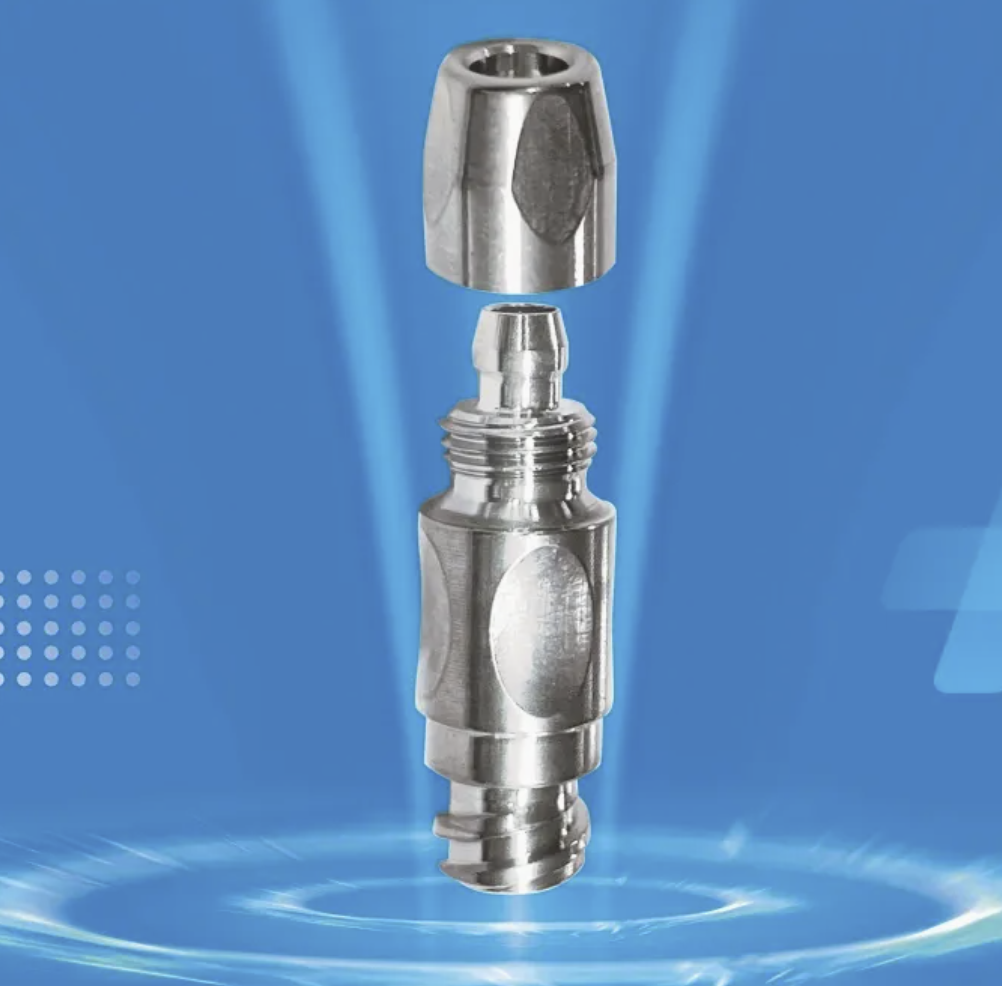 Spiral titanium connector