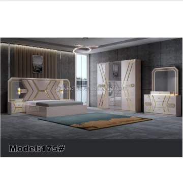 king size bedroom sets elegant white mirrored LED lighted bedroom furniture set