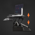 Sit to stand desk riser