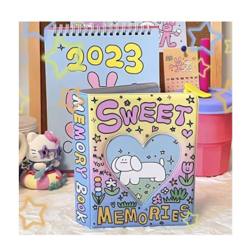 Custom Kpop Photo Album: 4 Inch Heart Shape PVC Plastic Book