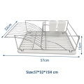 kitchen chrome plated metal dish drying rack Dish Drainer Rack to kitchen