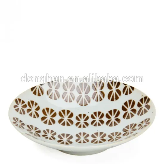 japanese round plate for decorative porcelain dinnerware set