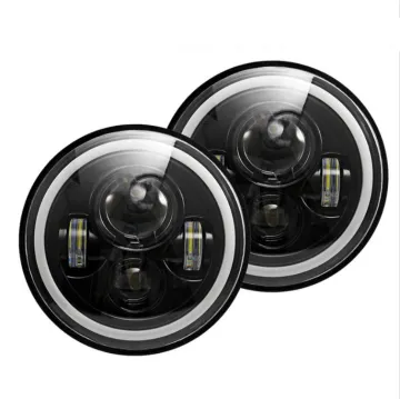 7 Inch LED Headlight 80W High Low Beam 12V DRL for Jeep Wrangler TJ JK LJ and Lada Niva