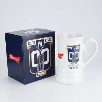 German Large Wine Mug 22oz/600ml Ceramic Beer Mug with Custom Logo