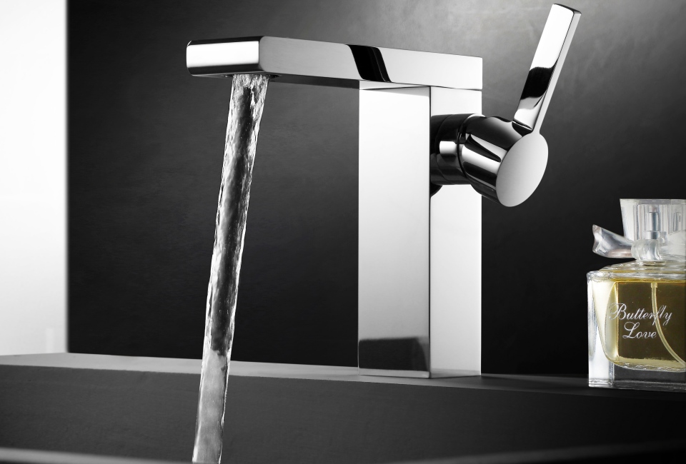 square tall basin mixer