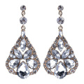 Transperant diamond drop earrings