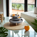 Nordisches Design minimalistischer Multi-Tier-Betonfruchtschale