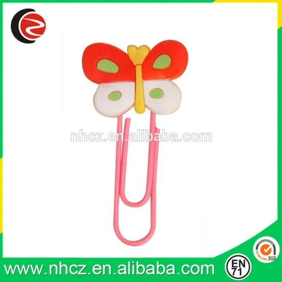 60MM Butterfly Soft PVC Bookmark