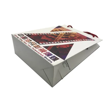 Matt lamination rope handle packaging bag