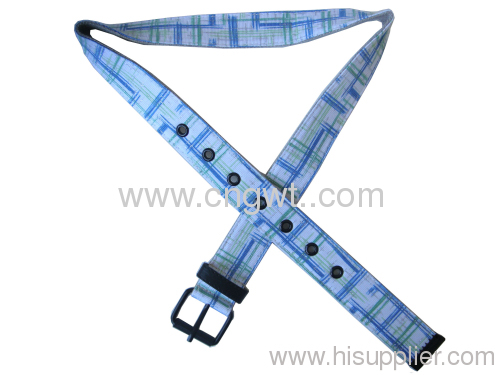 Men Leisure Pin Buckle Textile Belts 