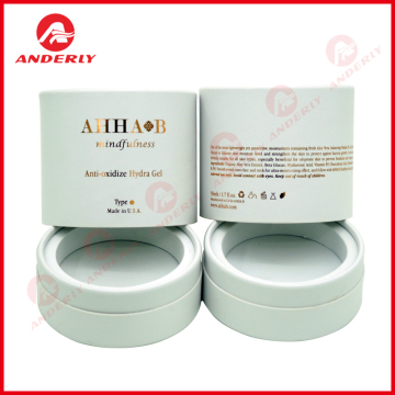 Cosmetic Packaging Paper Tube With Gold Foil Printing