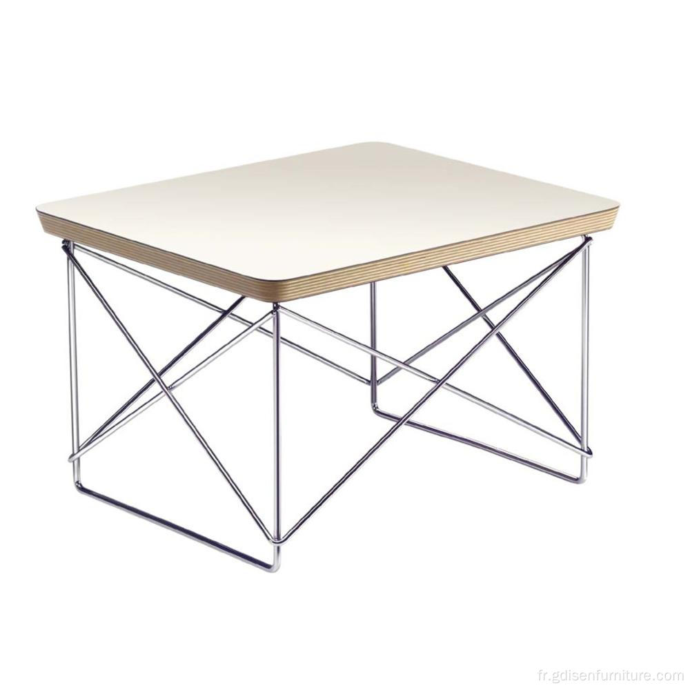 Table de base en fil d'ormes en acier inoxydable