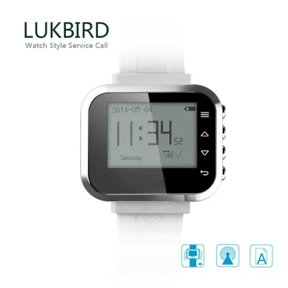 wrist pagers wireless calling system restaurant for waiters with CE, CCC, ROHS