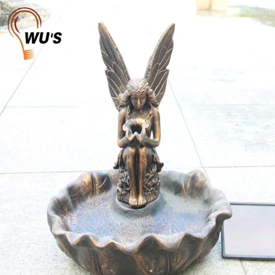 Competitive price Solar water fountain statues parts angel water fountain