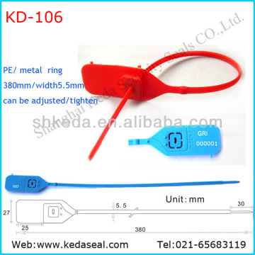 High secure luggage security seals 380mm KD-106