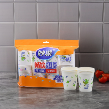 Niaona Lined Disposable Coffee Paper Cups - Custom Party Sets in 16 oz, 12 oz, 8 oz
