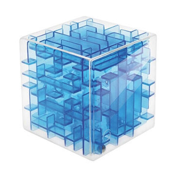 Promotional creative plastic clear maze magic cube