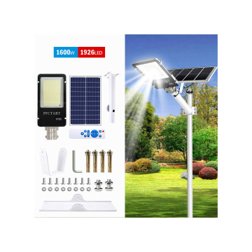 1600W Waterproof Solar Street Light with Remote Control: Outdoor Garden Lighting Solution