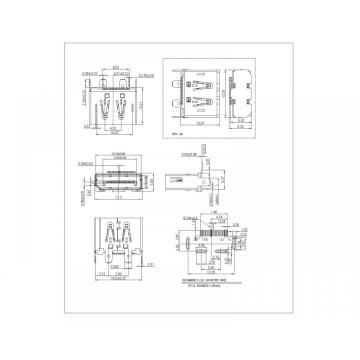 Hiển thị cổng nữ 180 Digree Dip 13.0h