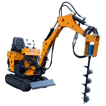 Rubber Tire Mini Hydraulic Excavator: Mini Digger for Sale