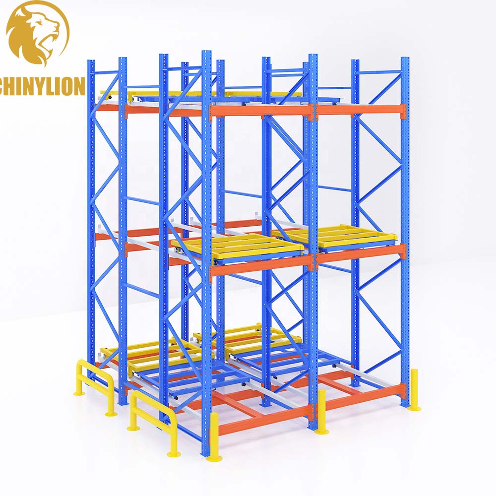 Small Product Racking Push Back Racking System Warehouse Industrial Shelf, High Quality Push ...