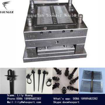 injection molds for automotive auto car nylon zip cable ties