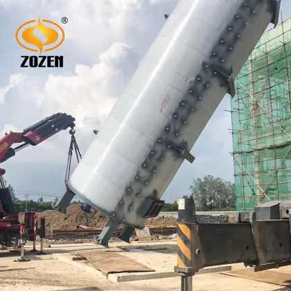 Industrial Oil Gas vertical thermal oil heater