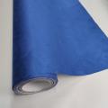 Blue suede fabric film for automobile interior packaging