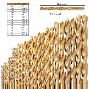 Titan 99pcs Twist -Bohrer für Metallholz