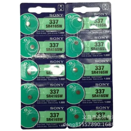 High Quality 1.55V Button Battery 0% Hg 377 AG4 for Sony Electronics