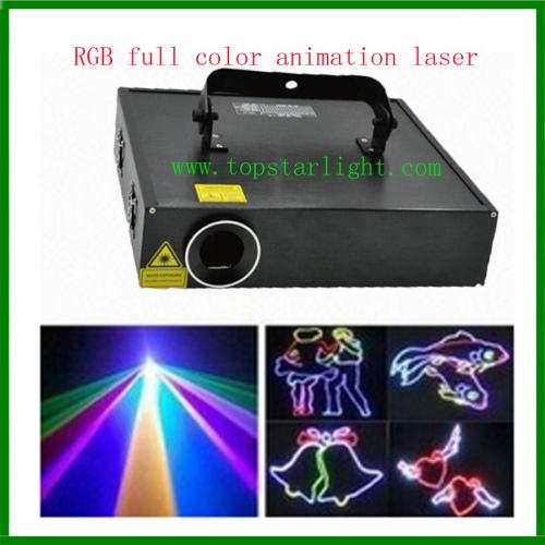 Hoogvermogen DJ apparatuur 2W RGB-animatie Laser verlichting