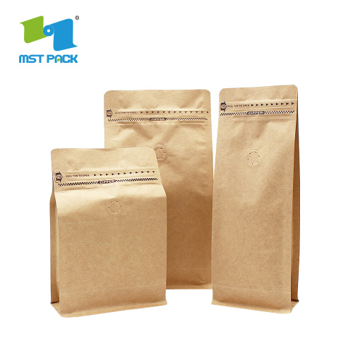 Custom Printed Kraft Paper Customized Reusable Coffee Bag