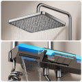 Digital Temperature Control Shower Set with Atmosphere LED