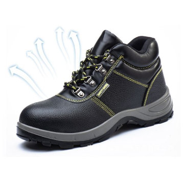 Steel Toe Cow Leather Men's Safety Shoes - Waterproof Industrial Construction Work Boots