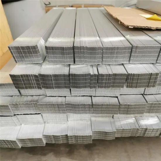 Multi port aluminum microchannel tube heat exchanger