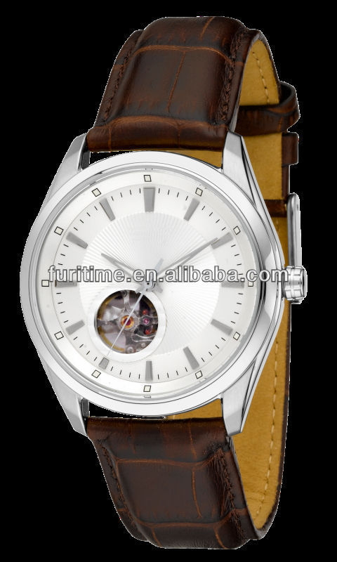 brown leather watches for men custom logo watches