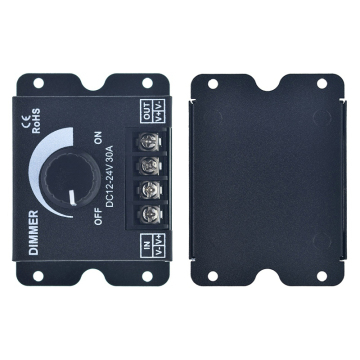 30A 360W DC 12V/24V LED Dimmer Switch - Adjustable Controller for LED Strip Lights