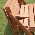 Garden Interchangeable Wooden Picnic Table