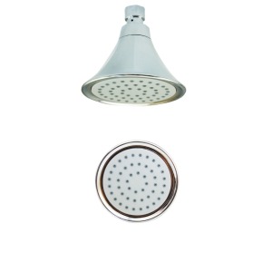 휴대용 크롬 둥근 강우 손 샤워 ​​꼭지