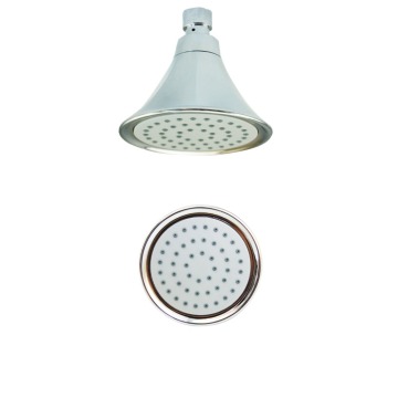 Portable Chrome Round Rainfall Hand Shower Head