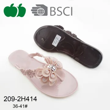 Top Selling Lady New Style Pvc Beach Flip Flops
