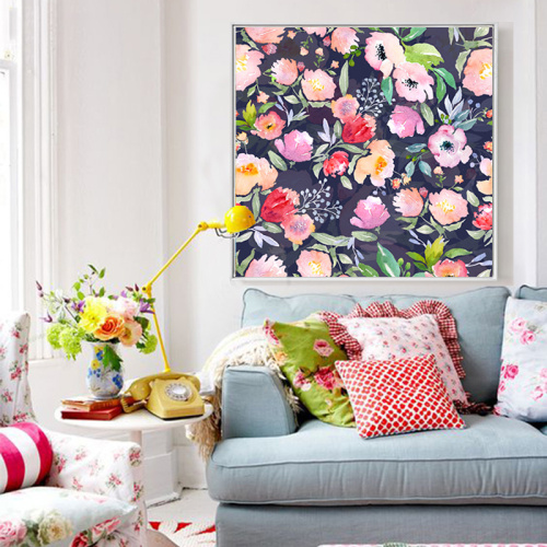 Flowers Wall Decor for Living Room Dinning Room