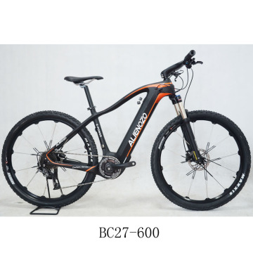 Alienozo Electric Mountain Bikes mit chinesischem MTB-Kohlenstoffrahmen, 27,5 Zoll, 10-Gang Deore