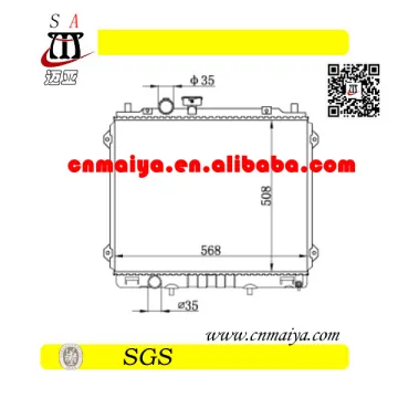 25310-H1810 aluminium radiator