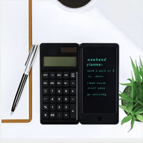 Блокнот калькулятора Suron с помощью планшета для записи ЖК