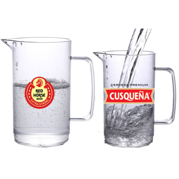 Eco-Friendly 825ml Plastic Water Bottle & Pitcher - Clear Jug for Cold Drinks