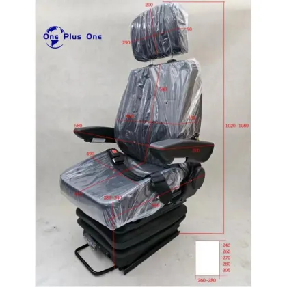 Customizable Excavator Shock-Absorbing Seats for Komatsu, Kobelco, CAT, Hitachi, VOLVO, Doosan