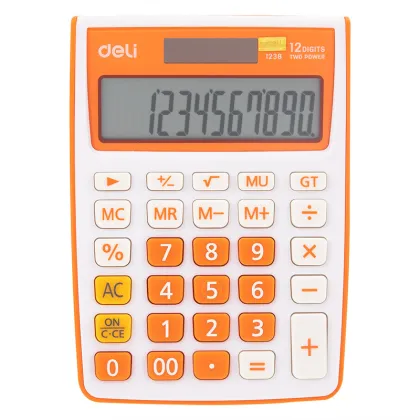 Cute Dual-Power Business Calculator - Deli E1238