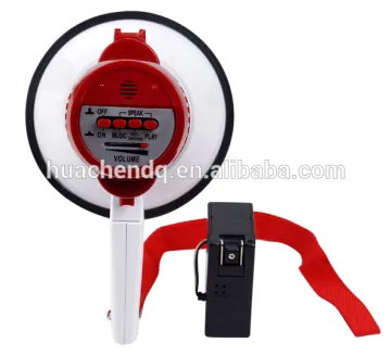 portable rechargeable megaphone with record