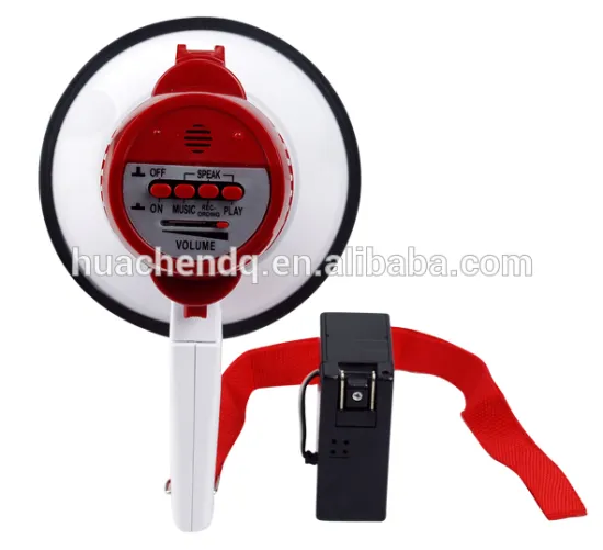 6v recharge battery operated megaphone with record